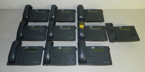Cisco IP Business Phones 7910  ---   LOT OF 10 Phones / 9 Hand sets    (Repairs)