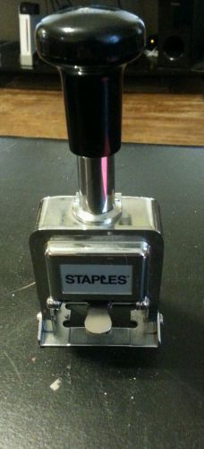 Staples brand date stamper 6 wheels