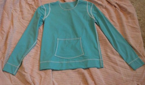 Athleta aqua mega stretch base layer shirt s 4/6/8 yoga/running top l/s for sale