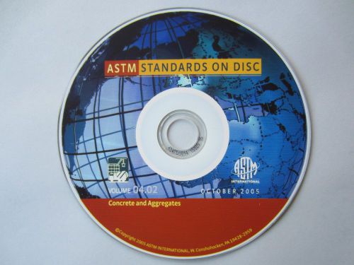 ASTM Standards on Disc Vol. 04.02 Concrete and Aggregates (2005)