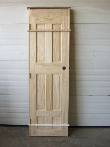 3 Panel Raised Interior Solid Pine Door Unfinished 23-7/8&#034; W x 80&#034; H x 1-1/4&#034; D