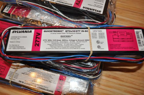 Sylvania quicktronic qt2x32/277 is-sc 2-lamp instant start t8 ballast (10 count) for sale