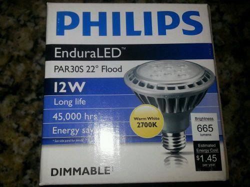 Philips 75W Equivalent Bright White PAR30S-ei Dimmable LED Spot Light Bulb 22&#039; B