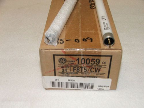 Ge 10059 fluorescent bulb f8t5/cw- case of 24 for sale