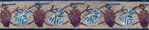 Grapes mosaic border for sale