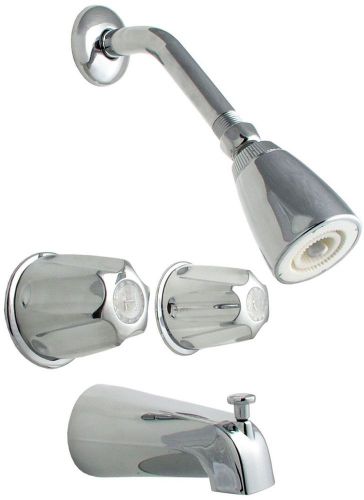 Double handle tub and shower faucet chrome 011 8000 for sale