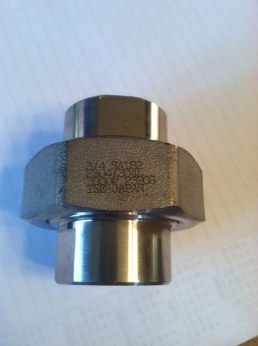 3/4&#034; 3000# Pound 304 Stainless Steel Screwed Threaded Union