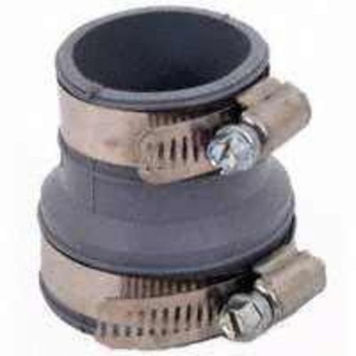 2x1-1/2 drain trap connector fernco, inc. rubber flex fittings pdtc215 gray for sale