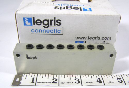Legris #3315 04 14  Manifold 1/4&#034; Inlet, 5/32&#034; Outlet, Anondized Aluminum ~