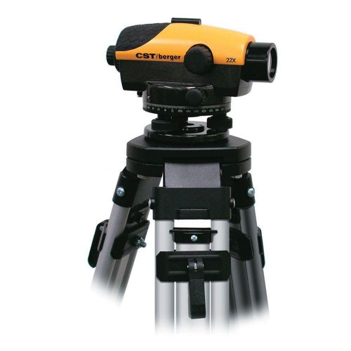 Cst berger 22x automatic optical level package / tripod, rod, and carrying case for sale