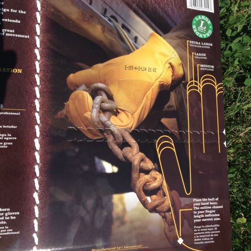 1 PAIR Wells Lamont Work Gloves Construction Leather Cowhide Premium SIZE MEDIUM