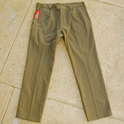 Men&#039;s bisley khaki work pants size 102r upf 50+ for sale