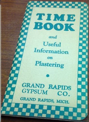 Grand Rapids Gypsum Company Time Book