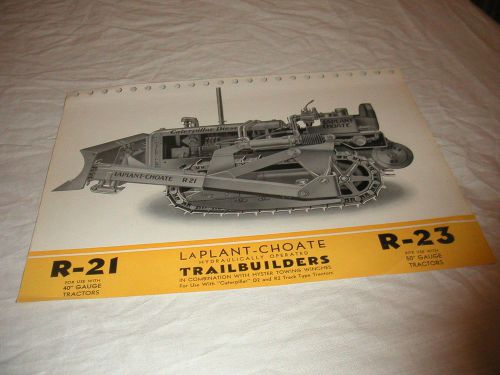1940&#039;s laplant choate dozer blade for caterpillar d2 tractors sales brochure for sale