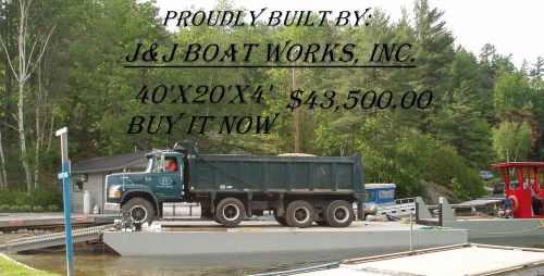 Sectional work barge 20&#039; x 40&#039; x 4&#039;  2-10&#039;x40&#039;ers on one truck for sale