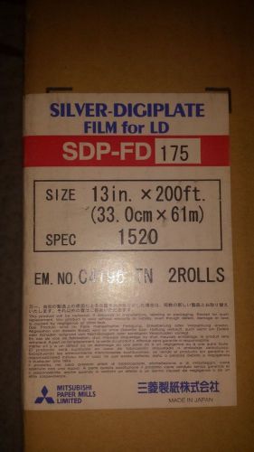 Mitsubishi SDP-FD175 Silver Digiplate Film for LD 2 x 200 ft rolls