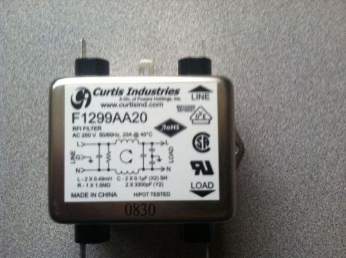 Curtis industries  rfi  filter (f1299aa20 ) for sale