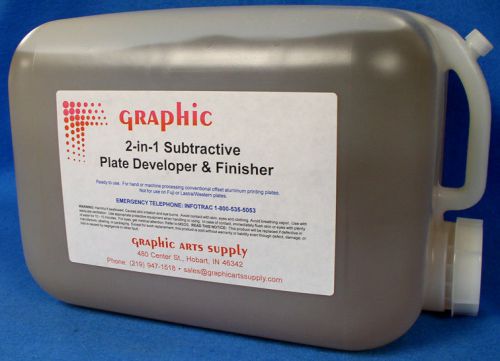 SUBTRACTIVE 2 IN 1 OFFSET PLATE DEVELOPER/FINISHER 5 GALLONS