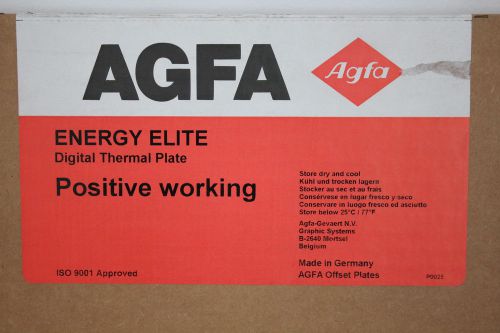 Agfa Energy Elite Digital thermal plate positive 11 3/4x18 1/16x0.006&#034; P64UV003