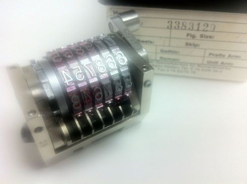 Leibinger rotary numbering head 21.2&#034; 7 digit 3/16&#034; riso s-8980 nc ab dick mona for sale