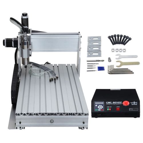 Mach3 4 axis 6040 1500W Build-in VFD cnc Router Engraver Engraving Machine 110V