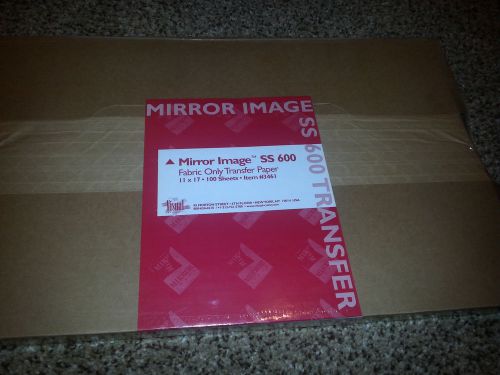 MIRROR IMAGE HEAT FABRIC TRANSFER PAPER 100 SHEETS 11 X 17