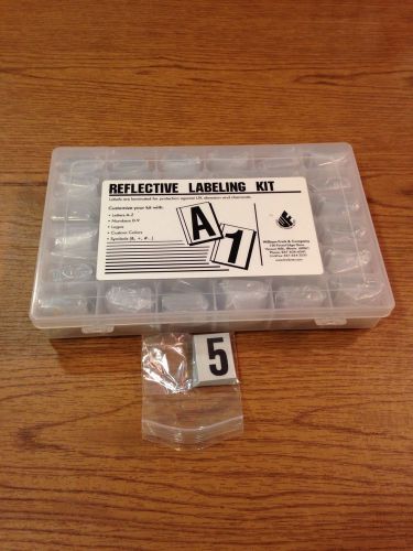 3M™ Reflective Numbers Kit, 1&#034;x1 1/2&#034; White