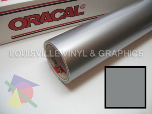 1 roll 24&#034; x 5 yds silver metallic oracal 651 sign &amp; graphics cutting vinyl for sale
