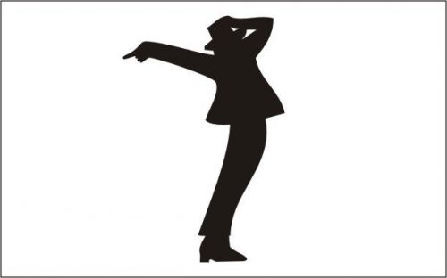 2X Wall Vinyl Sticker Decal &#034;Dancing Figure&#034; Removable - 06