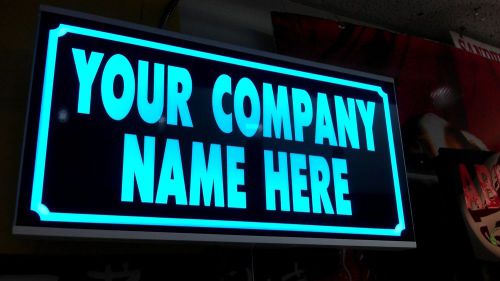 CUSTOM YOUR MESSAGE CREATED LED Illuminated Sign Neon LED box Lighted Light NEW