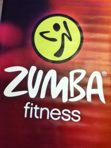 Zumba Fitness Window Banner Sign