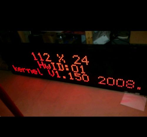 Electronic 4 color programmable sign by Signtronix