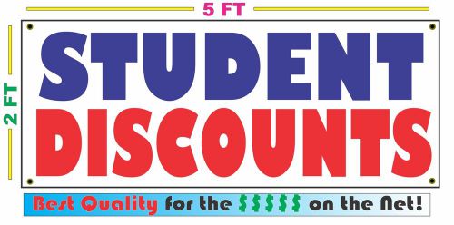 STUDENT DISCOUNTS Full Color Banner Sign NEW XXL Size Best Quality for the $$$$