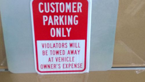 12&#034;x18&#034; CUSTOMER PARKING Reflective Parking Sign