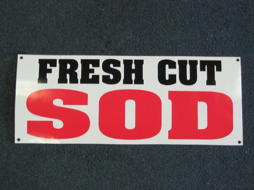 FRESH CUT SOD Banner Sign NEW Larger Size for Nursery Lawn and Garden Center
