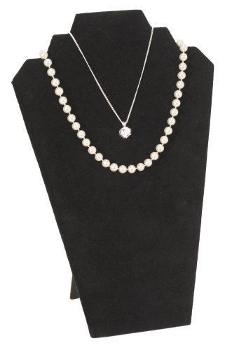 ( 6 ) BLACK VELVET NECKLACE EASEL Jewelry Displays 12.5&#034;  (NEW) FREE SHIPPING