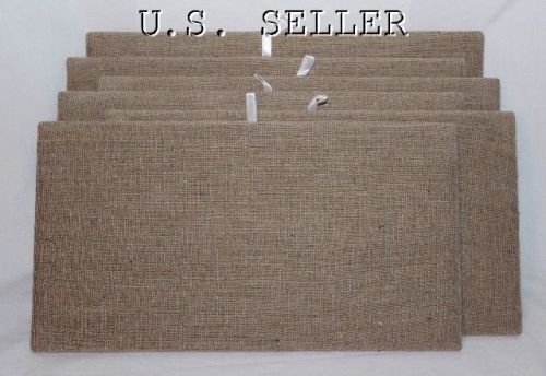Lot Of 6 Natural Color Linen Pad Tray Insert