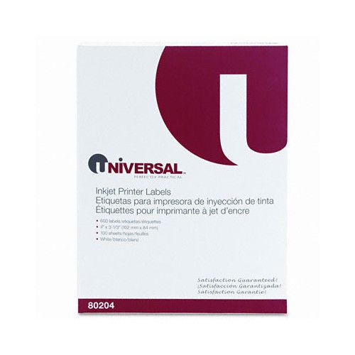 Universal® inkjet printer labels, 600 labels/box for sale