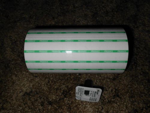 14,000 White Labels With &#034;PRODUCE&#034; for 1136 Monarch Guns - 8 rolls w/ink roller