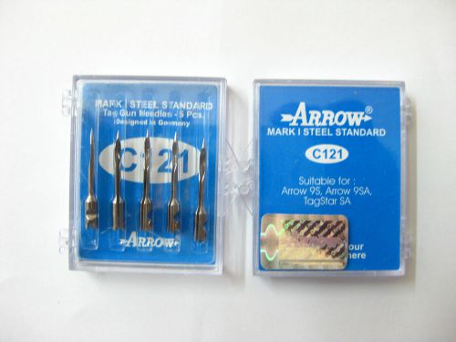 5 tag gun needles arrow c121 mark i compatible with dennison standard tag guns for sale