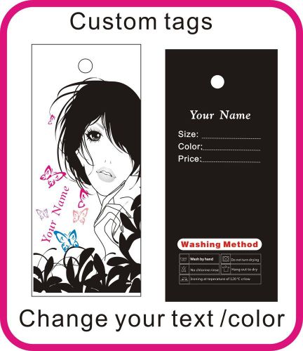 free design custom clothes tags,print your logo on tags 300gsm  500PCS/lot N2