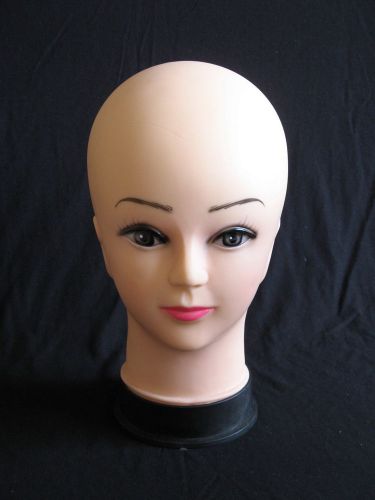 Women&#039;s Manequin Head Hat Display Wig Torso PVC Eyelash Ears Stand Mold 1010