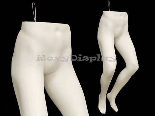 Fiberglass Male Mannequin Dress Form Display Torso Half Body Leg #MD-WLEGM