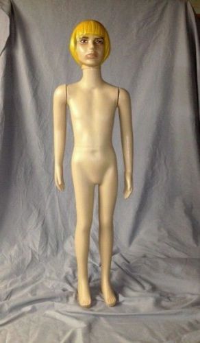 4 FEET 2 INCHES TALL 23&#034;20&#034;24&#034; PLASTIC GIRL MANNEQUIN GREAT FOR HALLOWEEN