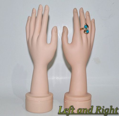 Display Skintone Props Mannequin Hand For Jewellery Rings Gloves Bracelet Bangle