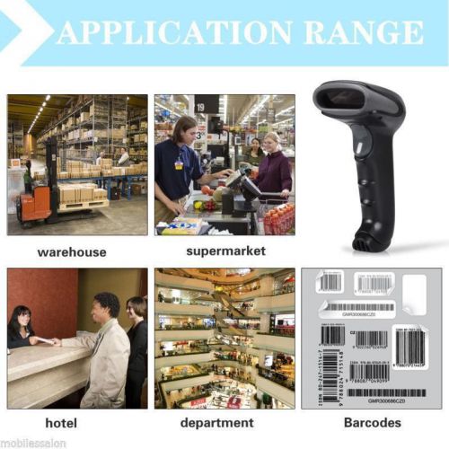 High speed portable1d wired barcode scanner code reader for pos system for sale