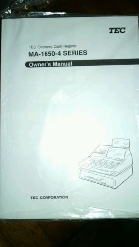 TEC MA-1650 Cash Register Owners Manual