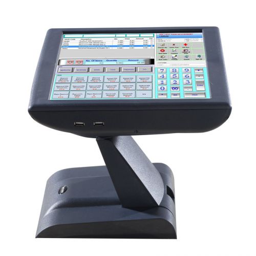 New! Restaurant POS All in One Touch Screen System 15&#034; Fanless State of the Art