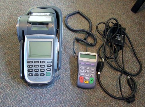 4access orion iv credit card terminal reader w\verifone pin pad for sale