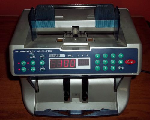 Accubanker AB5000 Plus cash counter with uv and magnetic detection